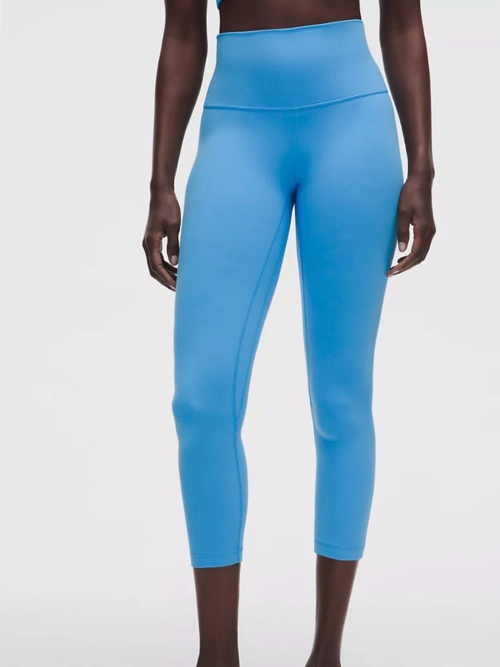 Lululemon Align High Rise Crop Leggings Womens 8 Light Blue 21" Yoga Pants